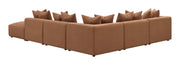 Coaster Furniture Jennifer Terracotta 6pc Modular Sectional