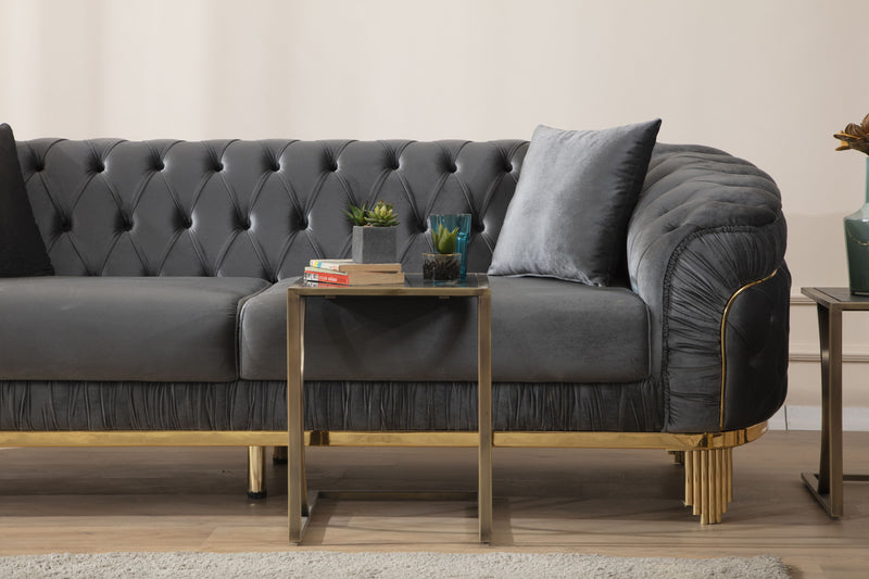 Galaxy Home Vanessa Taupe Sofa