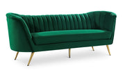 Meridian Furniture Margo Green Velvet Sofa
