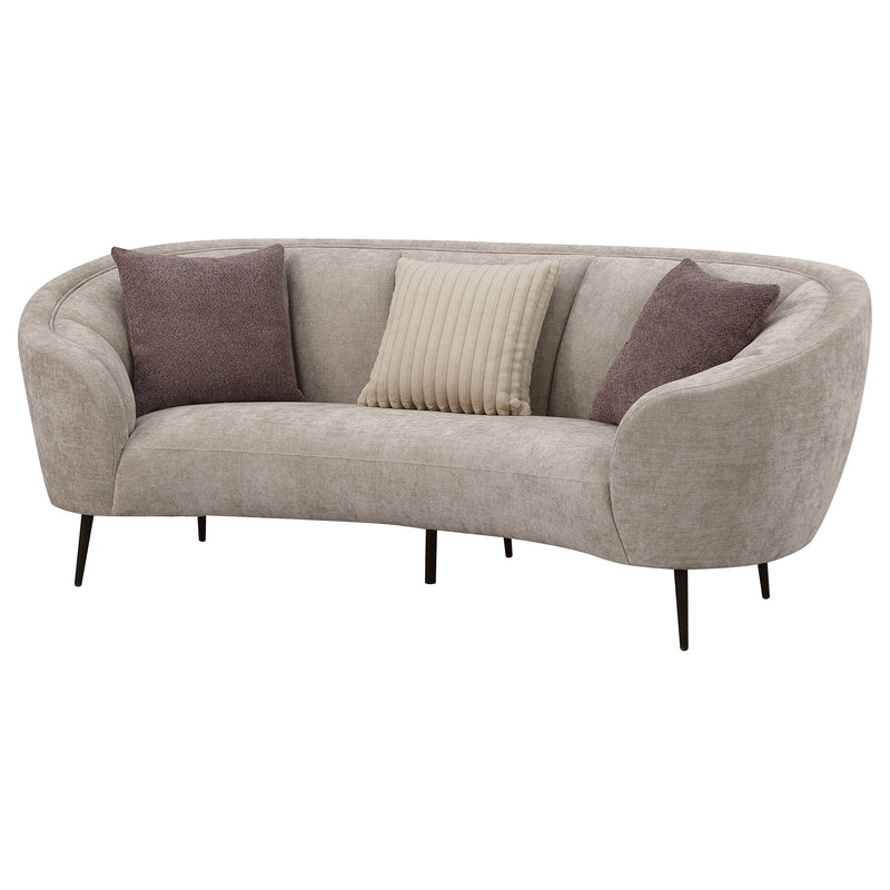 Coaster Furniture Ellorie Beige Curved Sofa