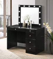 Crown Mark Morgan Black Vanity Set