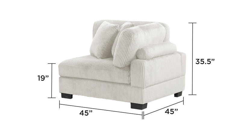 Galaxy Home Bentley Gray Corner Wedge