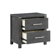New Classic Furniture Odessa Charcoal Gray Nightstand