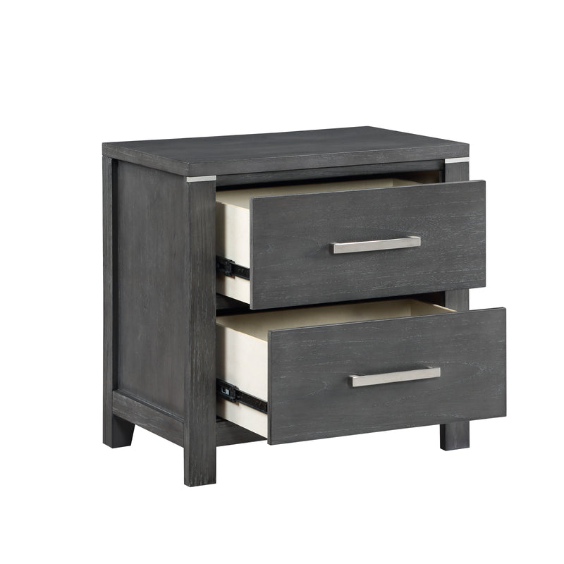 New Classic Furniture Odessa Charcoal Gray Nightstand