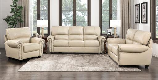 Home Elegance Foxborough Cream 3pc Living Room Set