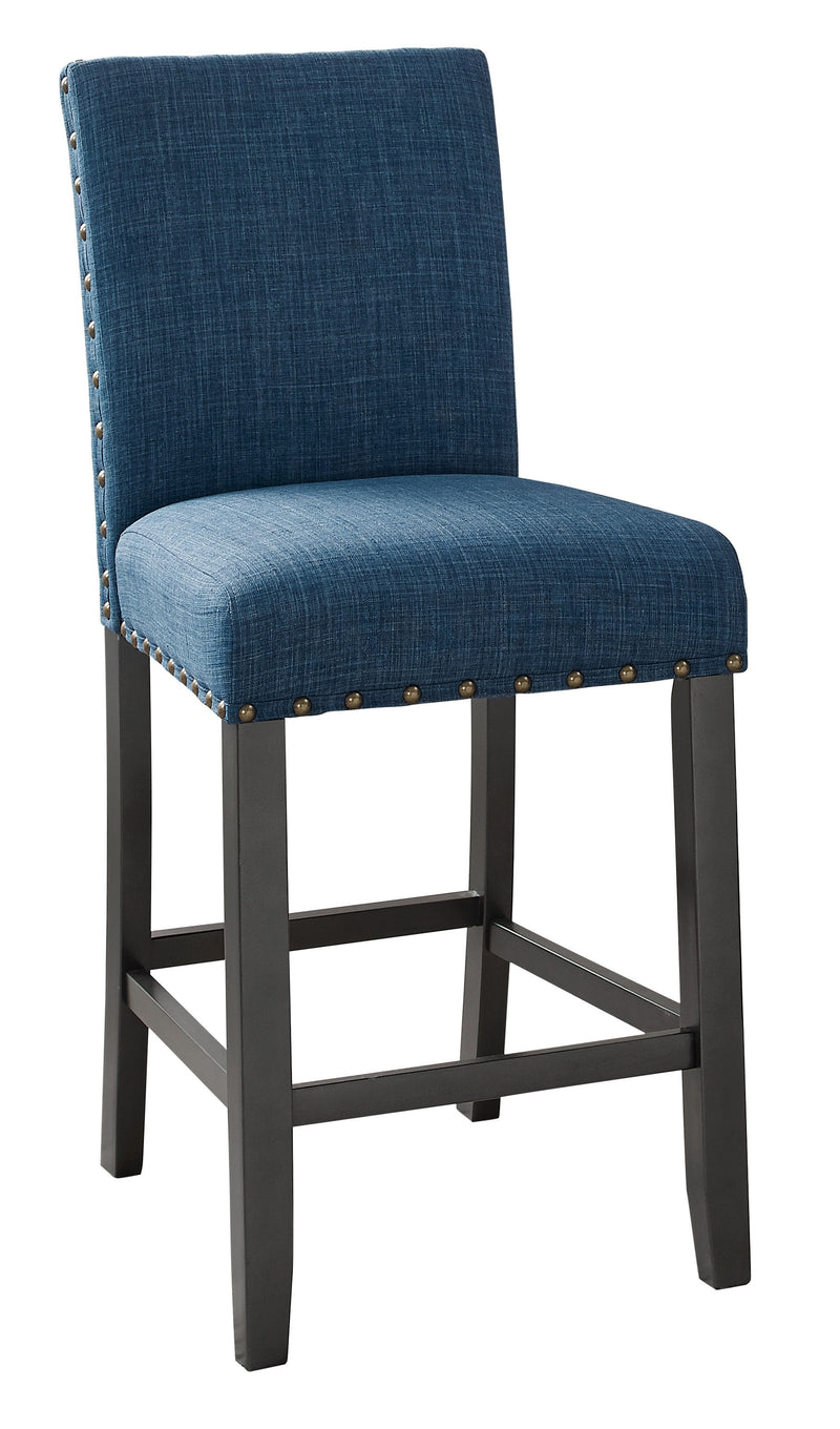 2 New Classic Furniture Crispin Granite Blue Counter Chairs