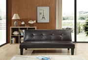 Glory Furniture Alan Cappuccino Faux Leather Sofa Bed