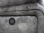 New Classic Furniture Park City Slate Gray Power Console Loveseat