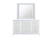 Global Furniture Alina White Mirror with LED