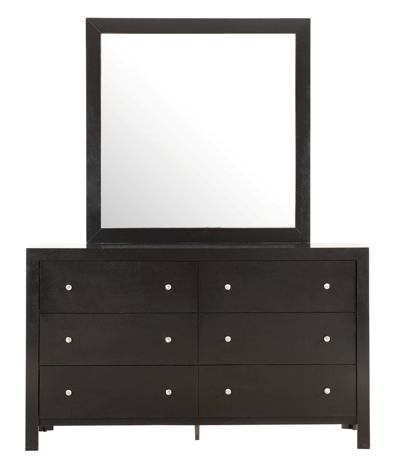 Glory Furniture Burlington Cherry Dresser and Mirror