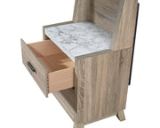 Crown Mark Tilston Night Stand With Wall Panel