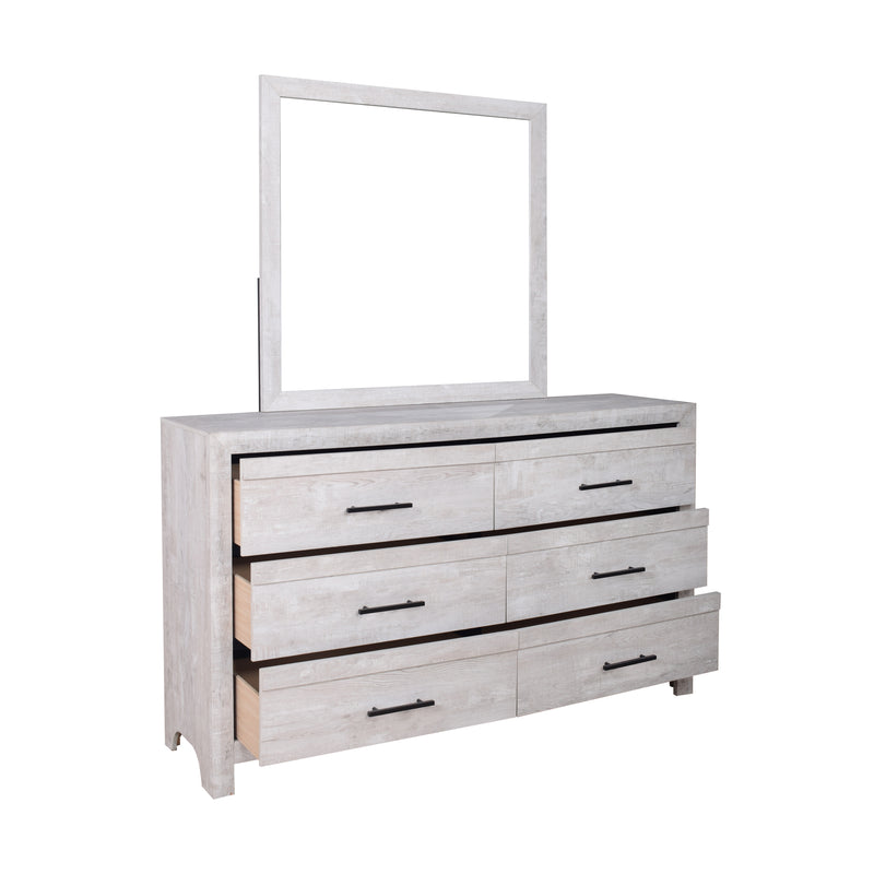New Classic Furniture Biscayne Driftwood Gray Dresser And Mirror