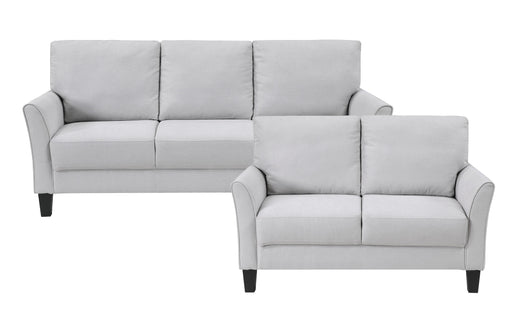 Home Elegance Aliana Gray 2pc Living Room Set