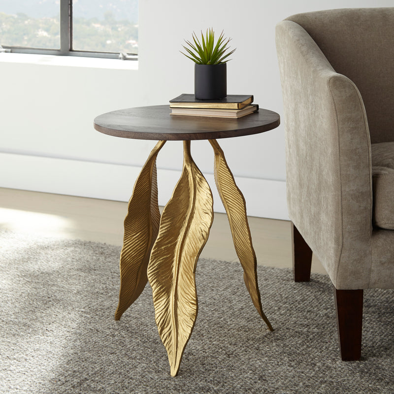 Steve Silver Verna Gold Accent Table