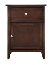 Glory Furniture Izzy Gray 1 Drawer 1 Door Nightstand