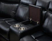 Global Furniture UM02 Black Sectional with LED