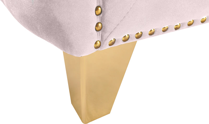 Meridian Furniture Michelle Cream Velvet Loveseat