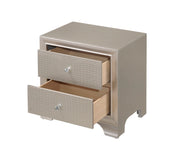 Crown Mark Lyssa Champagne Night Stand
