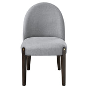 2 Acme Furniture Clayten Gray Espresso Side Chairs