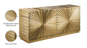 Meridian Furniture Golda Gold Leaf Sideboard Buffet
