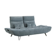Home Elegance Quonsett Blue Sofa with Adjustable Headrests