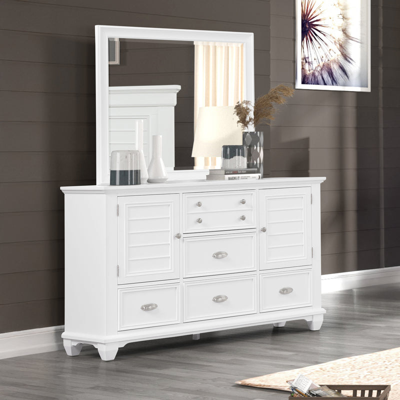New Classic Furniture Jamestown White Dresser