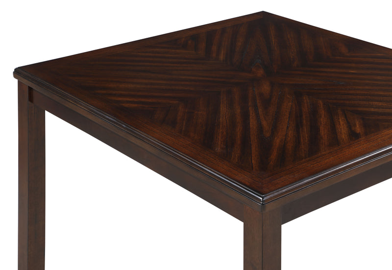 New Classic Furniture Gia Cherry 42 Inch Square 5pc Counter Height Set