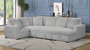 Galaxy Home Grande White Sectional