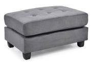 Glory Furniture Malone Gray Ottoman