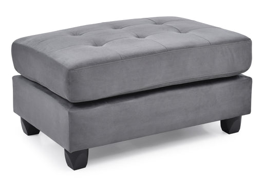 Glory Furniture Malone Gray Ottoman