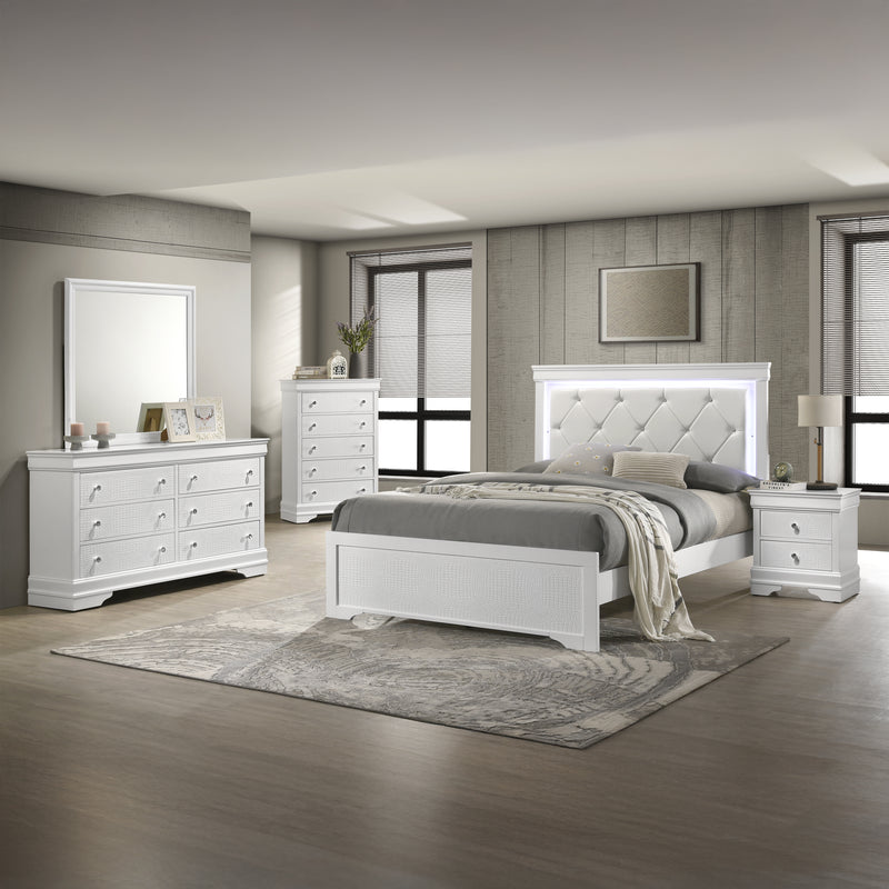 Galaxy Home Blaze Gray 5 Drawer Chest