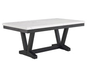 Crown Mark Vance Faux Marble Dining Table
