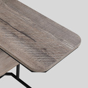 Crown Mark Ida Weathered Grey Chairside Table