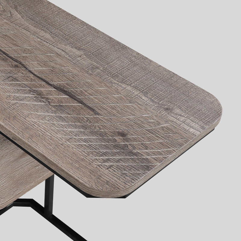 Crown Mark Ida Weathered Grey Chairside Table