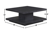 Steve Silver Canyon Black Cocktail Table with Casters