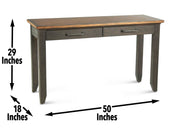 Steve Silver Bear Creek White Honey Smoke Sofa Table