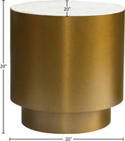 Meridian Furniture Presley Gold End Table