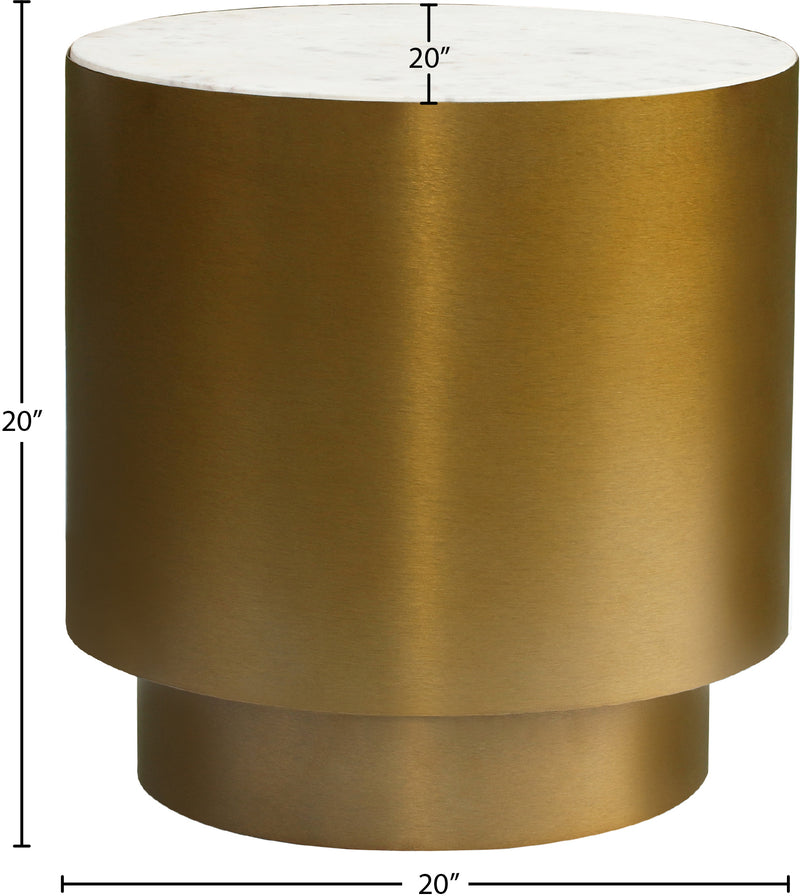 Meridian Furniture Presley Gold End Table