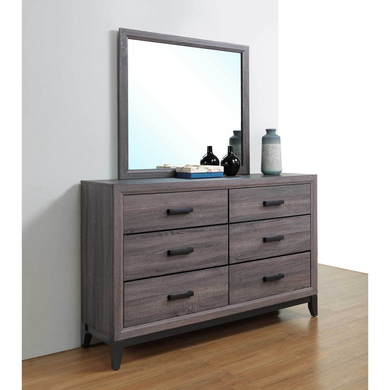 Global Furniture Kate Foil Grey Drawer Dresser