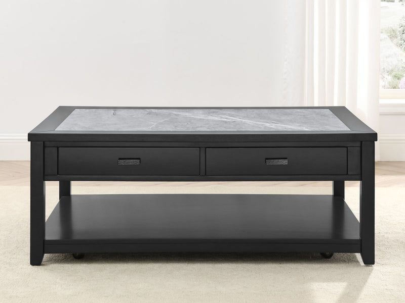 Steve Silver Garvine Black Gray Coffee Table