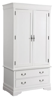 Glory Furniture Louis Phillipe White Armoire
