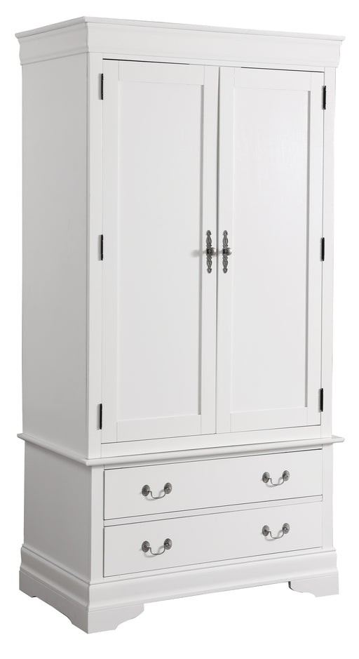 Glory Furniture Louis Phillipe White Armoire