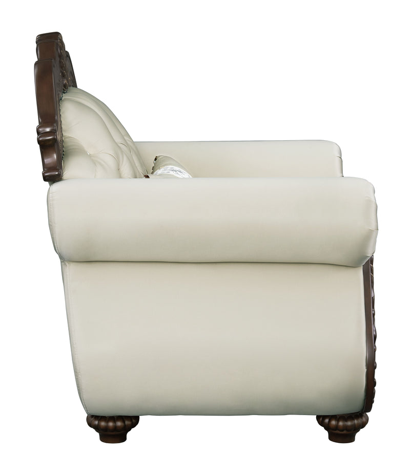 Acme Furniture Pierce Beige Chair with Pillow