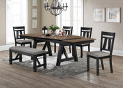 Crown Mark Maribelle Wheat Charcoal Bench