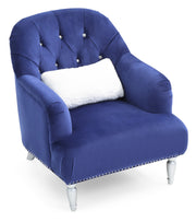 Glory Furniture Jewel Blue Velvet Chair