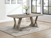 Coaster Furniture Cornelia Coastal Grey 82 Inch Dining Table