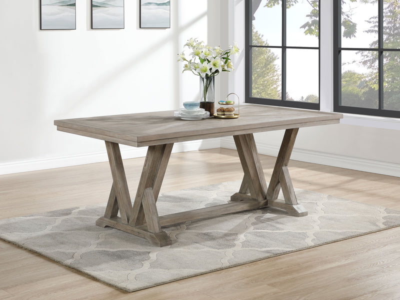 Coaster Furniture Cornelia Coastal Grey 82 Inch Dining Table
