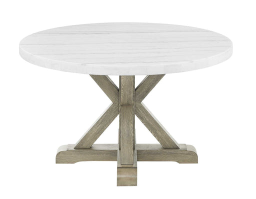 Steve Silver Carena White Round Dining Table