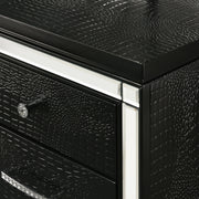 New Classic Furniture Valentino Black Vanity Desk with Mirror