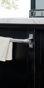 Steve Silver Aspen Ebony Kitchen Island